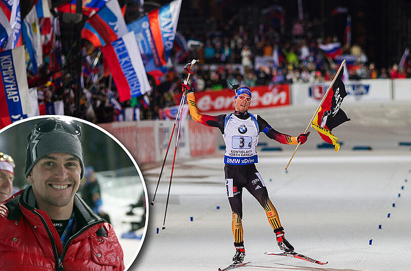 "Simon ist fast der Einzige, der nicht darauf warten muss, dass Martin Fourcade einen schlechten Tag hat, um selber gewinnen zu können", sagt Michael Greis über Simon Schempp.