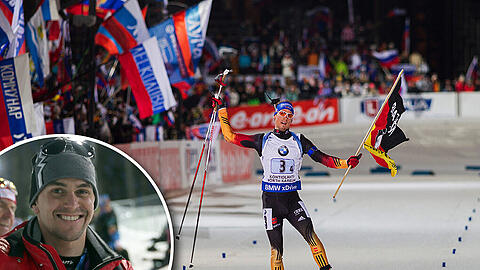"Simon ist fast der Einzige, der nicht darauf warten muss, dass Martin Fourcade einen schlechten Tag hat, um selber gewinnen zu können", sagt Michael Greis über Simon Schempp.