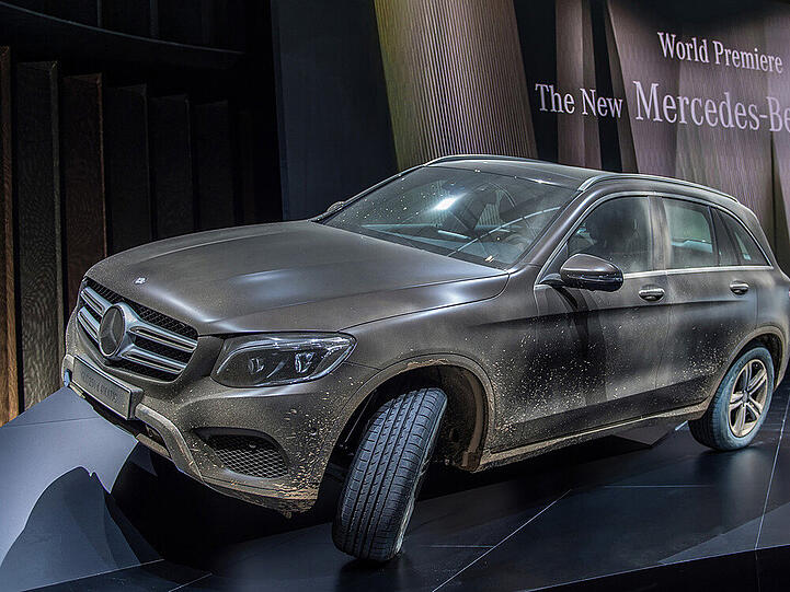 Verwirrende Weltpremiere des Mercedes GLC in Metzingen