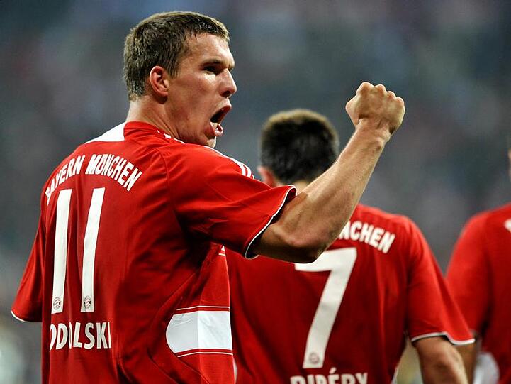 Wieder da: Lukas Podolski in der Rolle des erfolgreichen Stürmers
