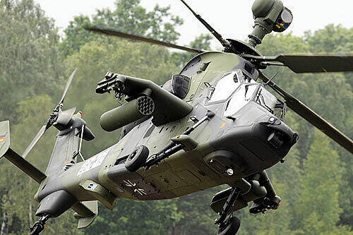 Hightech-Fluggerät &bdquo;Tiger&ldquo;: Auch andere Staaten sind am technischen Innenleben der Eurocopter interessiert