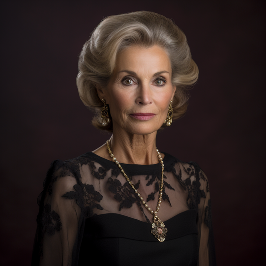 Königin Letizia mithilfe der Künstlichen Intelligenz auf 80 Jahre gealtert.