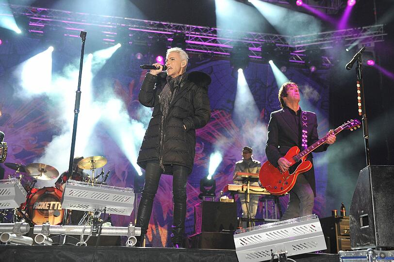 Auftaktkonzert zur Skisaison 2011/2012: Am Samstag trat die schwedische Popband Roxette auf.