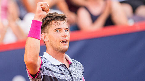 French-Open-Finalist Dominic Thiem steht im Hamburg im Viertelfinale.
