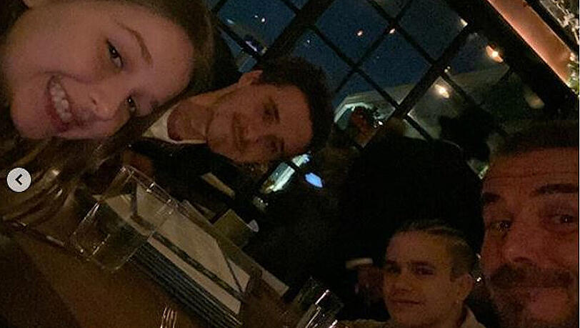 David Beckham (re.) genießt die Zeit mit seinen Kindern David Beckham (re.) genießt die Zeit mit seinen Kindern
