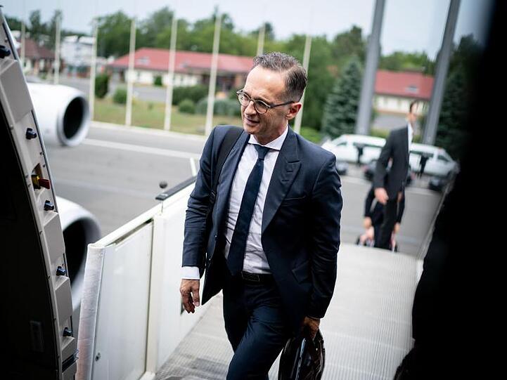 Außenminister Heiko Maas bei seiner Abreise nach Polen.
