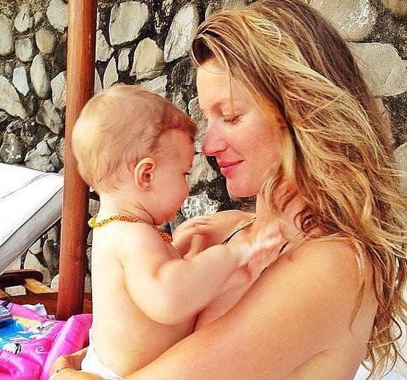 Gisele Bündchen und ihre kleine Tochter Vivian
