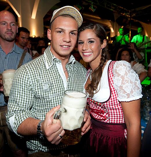 Fesch beim gemeinsamen Wiesnbesuch.