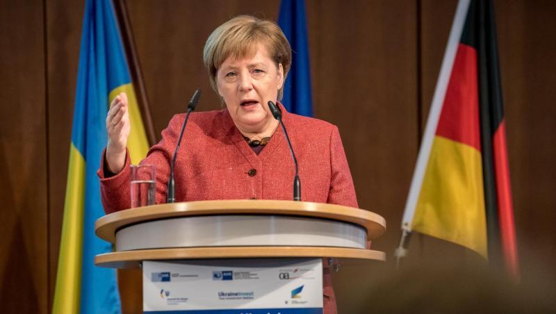 Die Bundeskanzlerin beim diese Woche in Berlin stattfindenen deutsch-ukrainischen Wirtschaftsforum. Die Bundeskanzlerin beim diese Woche in Berlin stattfindenen deutsch-ukrainischen Wirtschaftsforum.