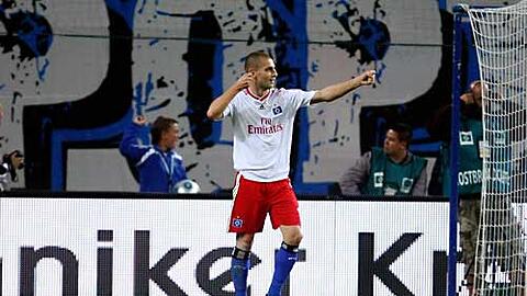 Mladen Petric: so jubelte er über sein Tor.