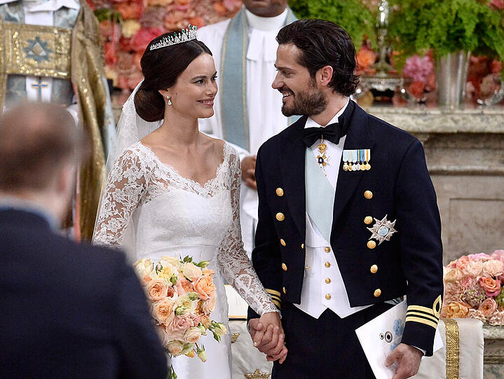 Prinz Carl Philip und seine Sofia an ihrem Hochzeitsatg.