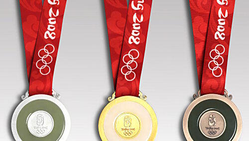 Die olympischen Medaillen der Spiele von Peking Die olympischen Medaillen der Spiele von Peking