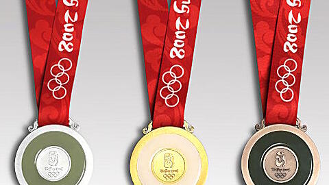 Die olympischen Medaillen der Spiele von Peking