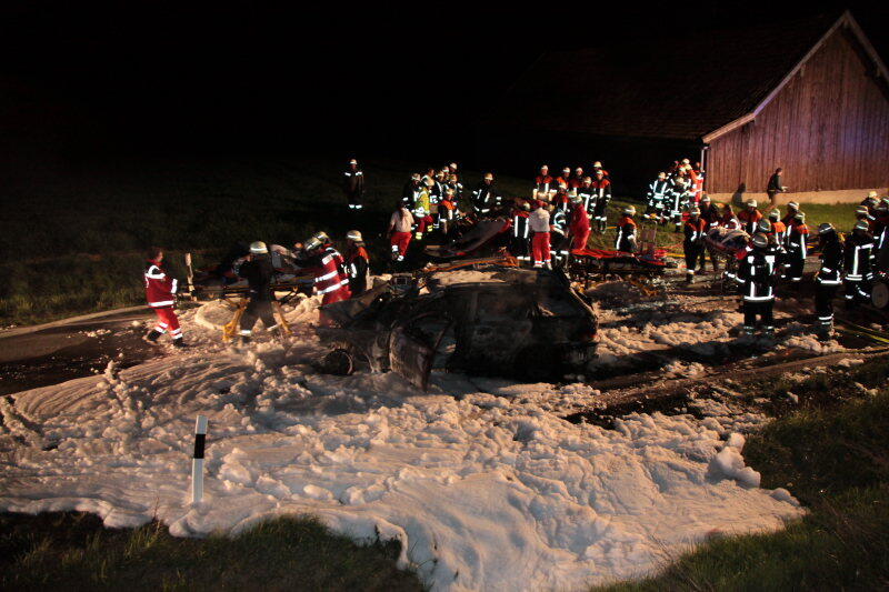 Auffahrunfall zwischen Gangkofen und Frontenhausen.