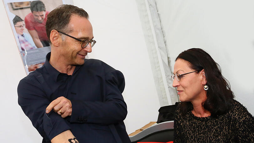 Der Bundesaußenminister zu Besuch in München: Heiko Maas (SPD) auf dem Isarinselfest.