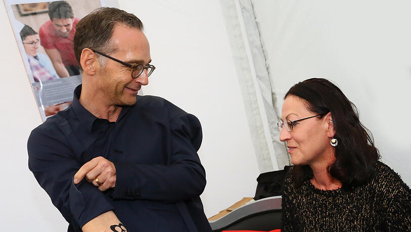 Der Bundesaußenminister zu Besuch in München: Heiko Maas (SPD) auf dem Isarinselfest.