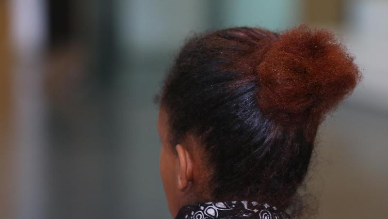 Die aus Äthiopien stammende Frau vor Prozessbeginn im Augsburger Strafjustizzentrum. Foto: Karl-Josef Hildenbrand/dpa/Archivbild Die aus Äthiopien stammende Frau vor Prozessbeginn im Augsburger Strafjustizzentrum. Foto: Karl-Josef Hildenbrand/dpa/Archivbild