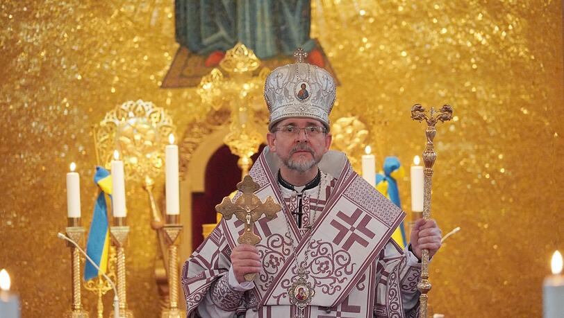 "Vergelt's Gott", sagt Bischof Bohdan Dzyurakh zu allen Helfern.