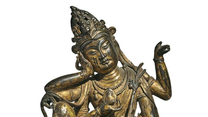 Die Bronze-Figur der buddhistischen Gottheit Cintamanicakra Avalokiteshvara war einem Bieter 2,1 Millionen Dollar wert. Die Bronze-Figur der buddhistischen Gottheit Cintamanicakra Avalokiteshvara war einem Bieter 2,1 Millionen Dollar wert.