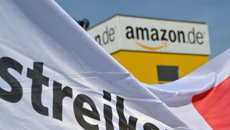Das Archivfoto zeigt den Amazon-Standort in Bad Hersfeld. Das Archivfoto zeigt den Amazon-Standort in Bad Hersfeld.