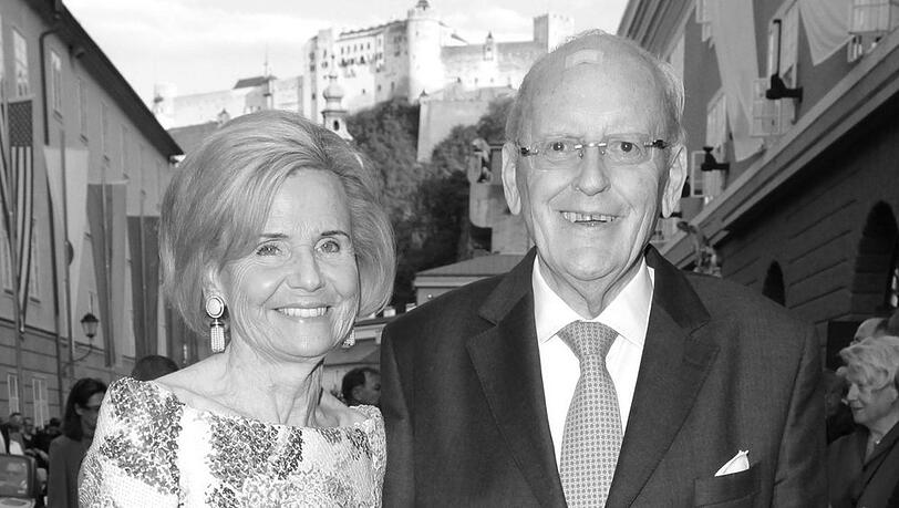 Alexandra Freifrau von Berlichingen mit ihrem Ehemann, dem ehemaligen Bundespräsidenten Roman Herzog.