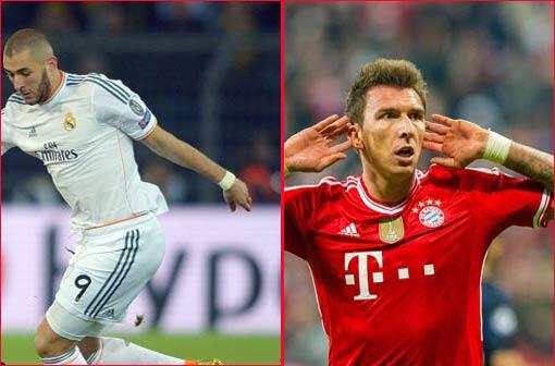 Karim Benzema gegen Mario Mandzukic