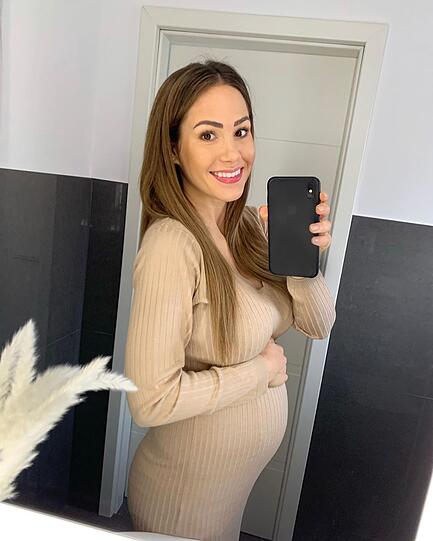 Das Baby von Angelina Heger und Sebastian Pannek wird voraussichtlich im Mai oder Juni das Licht der Welt erblicken.
