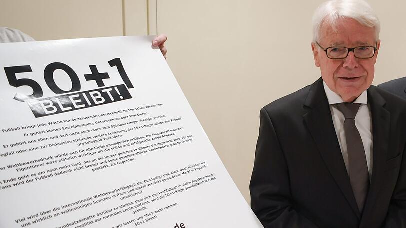 Die Bundesliga und Präsident Reinhard Rauball haben sich für den Erhalt von 50+1 ausgesprochen.
