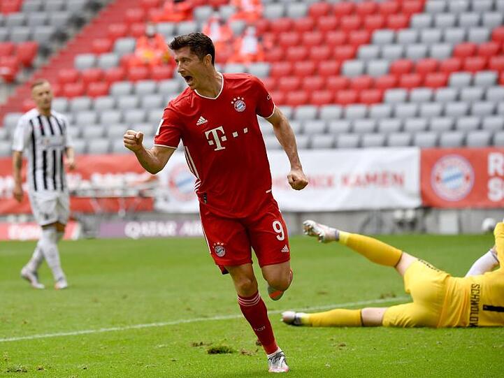 Hatte diese Saison sehr oft Grund zum Torjubel: Bayern-Torjäger Robert Lewandowski.