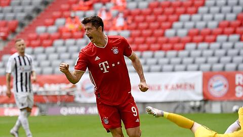 Hatte diese Saison sehr oft Grund zum Torjubel: Bayern-Torjäger Robert Lewandowski.