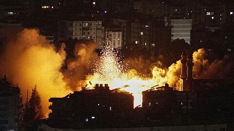 Erneut griff Israels Luftwaffe Ziele im Libanon an.