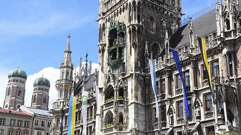 Im Münchner Rathaus ist der Sitz des Oberbürgermeisters.