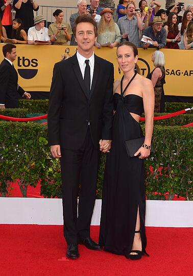 Edward Norton mit seiner Frau Shauna Robertson