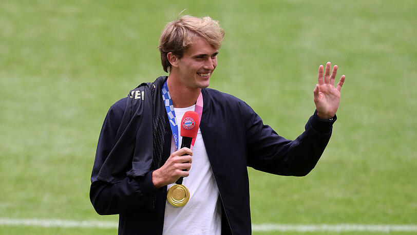 Tennis-Olympiasieger Alexander Zverev kam mit Goldmedaille.