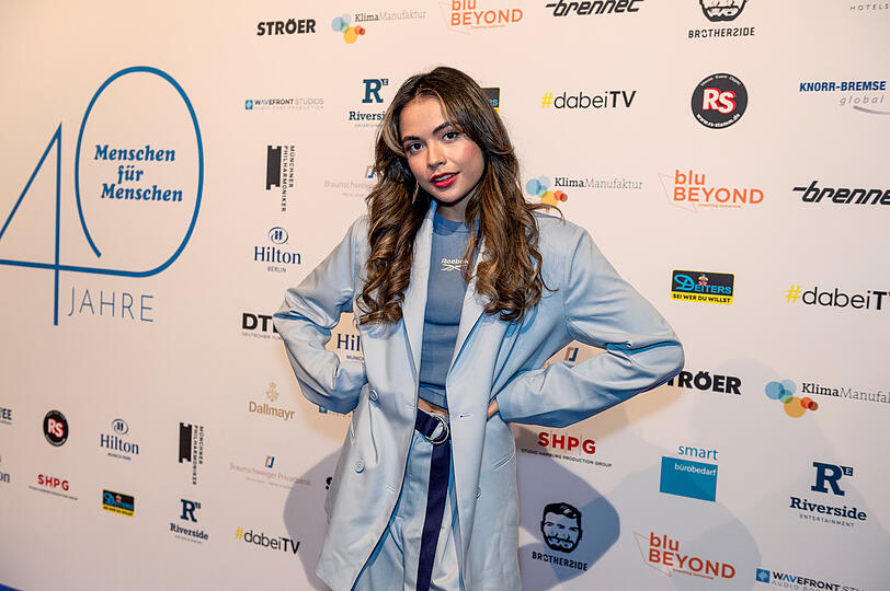 Selina Mour, Sängerin und Influencerin, genoss den Abend für Äthiopien.