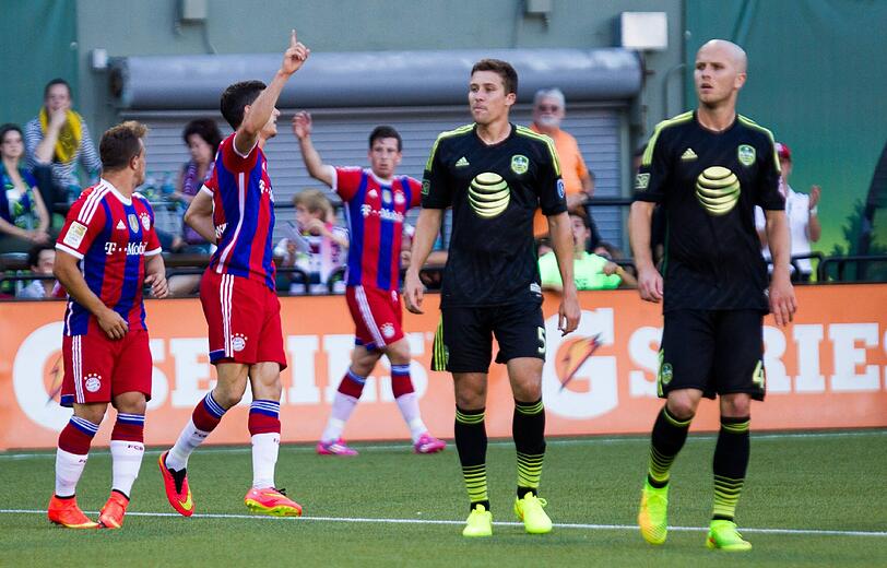 Bilder vom Testspiel gegen die MLS-Auswahl in Portland.