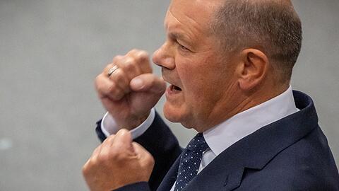 Bei der Generaldebatte war der sonst so leise Olaf Scholz (SPD) ungewöhnlich laut.