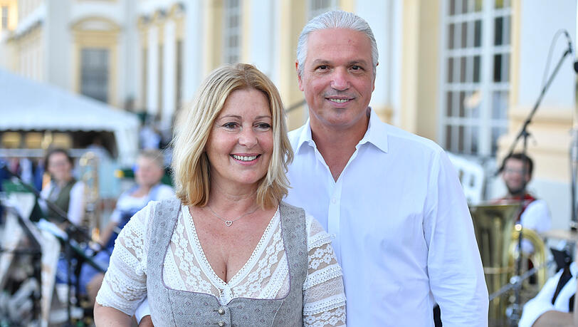 Karin Thaler mit ihrem Ehemann Milos Malesevic. Karin Thaler mit ihrem Ehemann Milos Malesevic.