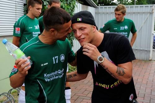 Comeback in Fürth? Daniel Adlung (r.) mit Kumpel Stephan Schröck.