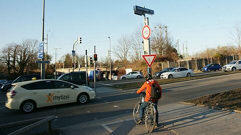 An der Lortzingstraße geht&rsquo;s für Radler nicht weiter.