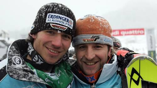 Freunde und Zimmergenossen: Alois Vogl (re.) mit Felix Neureuther. Freunde und Zimmergenossen: Alois Vogl (re.) mit Felix Neureuther.