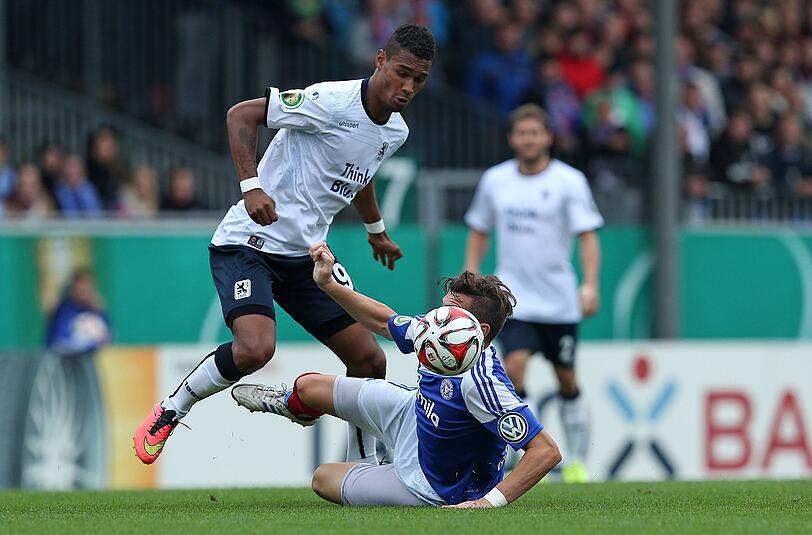 Er machte den Unterschied aus: Rubin Okotie (l.) traf gegen Kiel doppelt für die Löwen.
