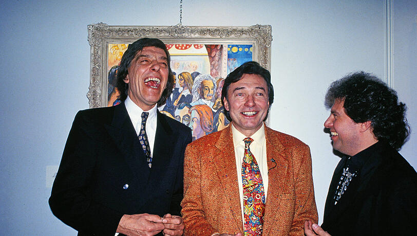 Bata Illic, Karel Gott und Andy Borg bei einem gemeinsamen Event 1990. Bata Illic, Karel Gott und Andy Borg bei einem gemeinsamen Event 1990.