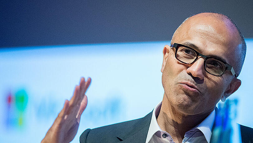Microsoft-Chef Satya Nadella weist mit seinen Multimedia-Neuerungen den Weg in die Zukunft. Microsoft-Chef Satya Nadella weist mit seinen Multimedia-Neuerungen den Weg in die Zukunft.