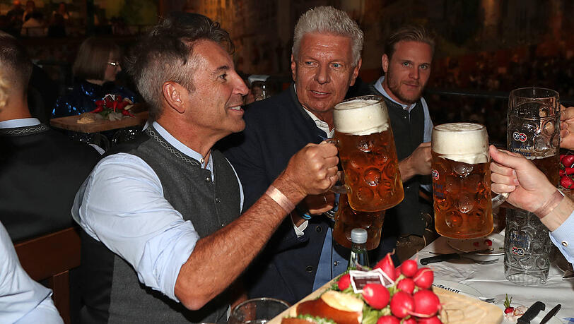 Genossen den Abend unter dem "Himmel der Bayern": Oberlöwe Gernot Mang und Oberbürgermeister Dieter Reiter.