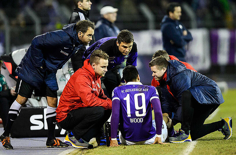 Schwere Verletzung am rechten Knie: Bobby Wood war erst in der Winterpause nach Aue gekommen.