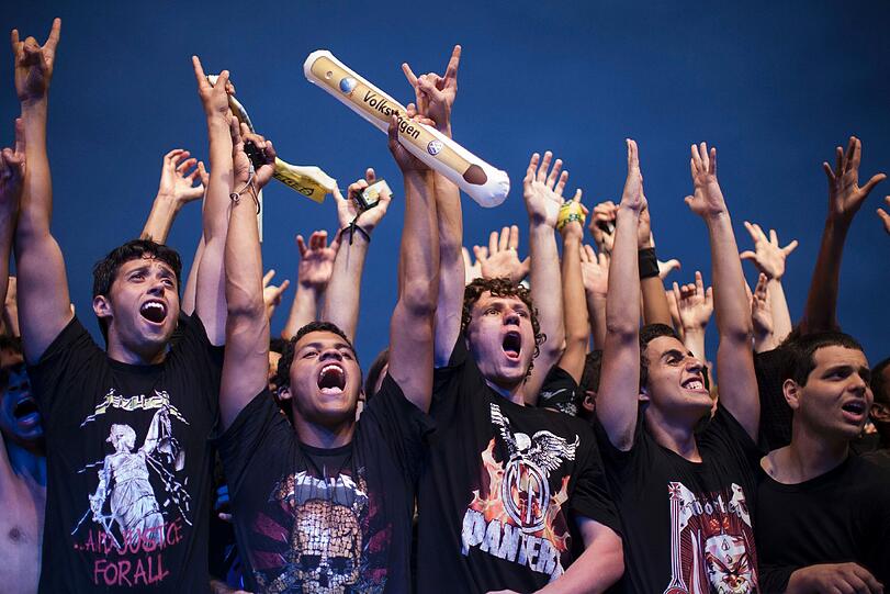 Heiße Bilder aus Brasilien: Bei Rock in Rio haben es Hunderttausende in der Stadt am Zuckerhut krachen lassen. Die Bilder.