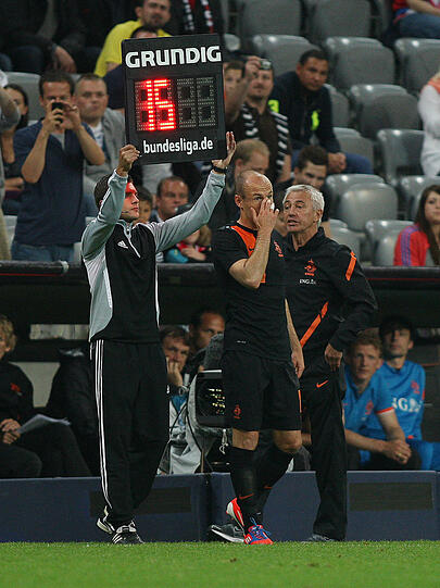 Robben wurde schon bei seiner Einwechslung in der Allianz Arena mit Unmutsäußerungen der Fans bedacht.