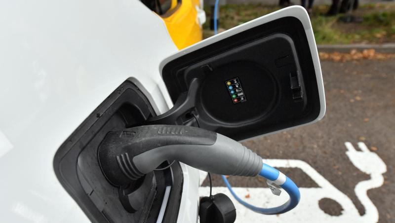 Ladestation für Elektroautos in Leipzig.