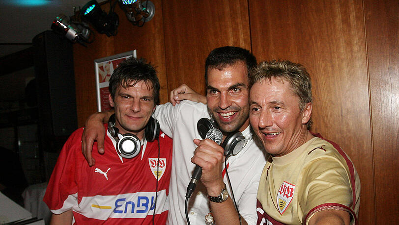 DJ Markus Babbel auf der Meisterfeier des VfB Stuttgart im Jahr 2007.